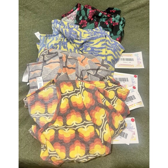 Lularoe Bundle Tops Lot Of 8 Size XS Classic T Shirts NWT New - Picture 2 of 4